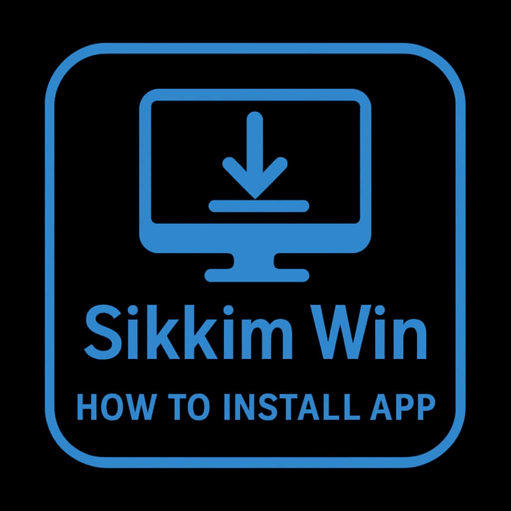 An icon representing the Sikkim Win App installation guide.