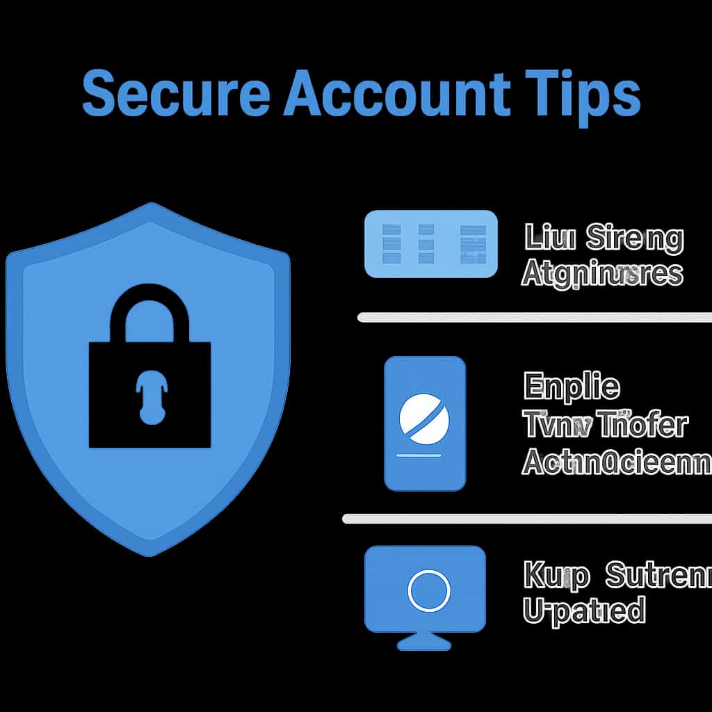 An educational illustration outlining Secure Sikkim Win Account security measures.