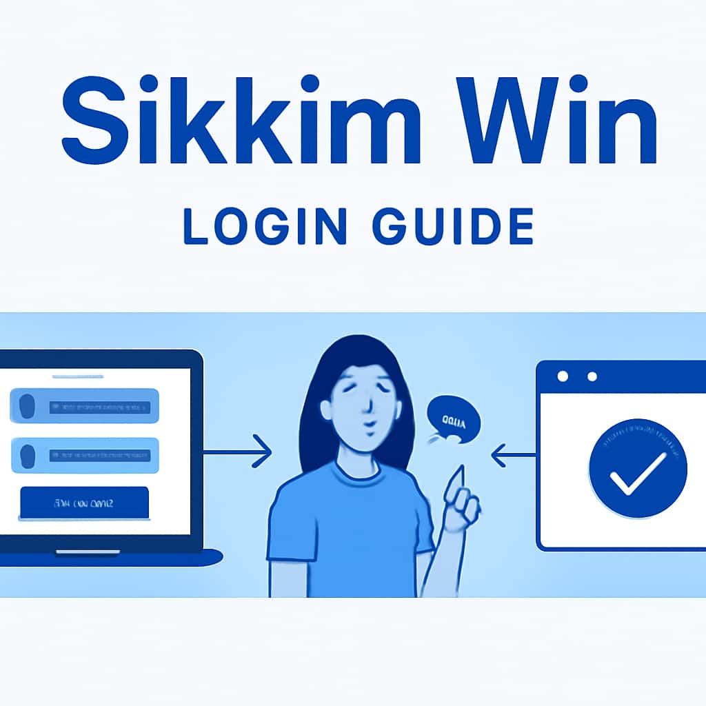 A diagram illustrating the Sikkim Win login process.