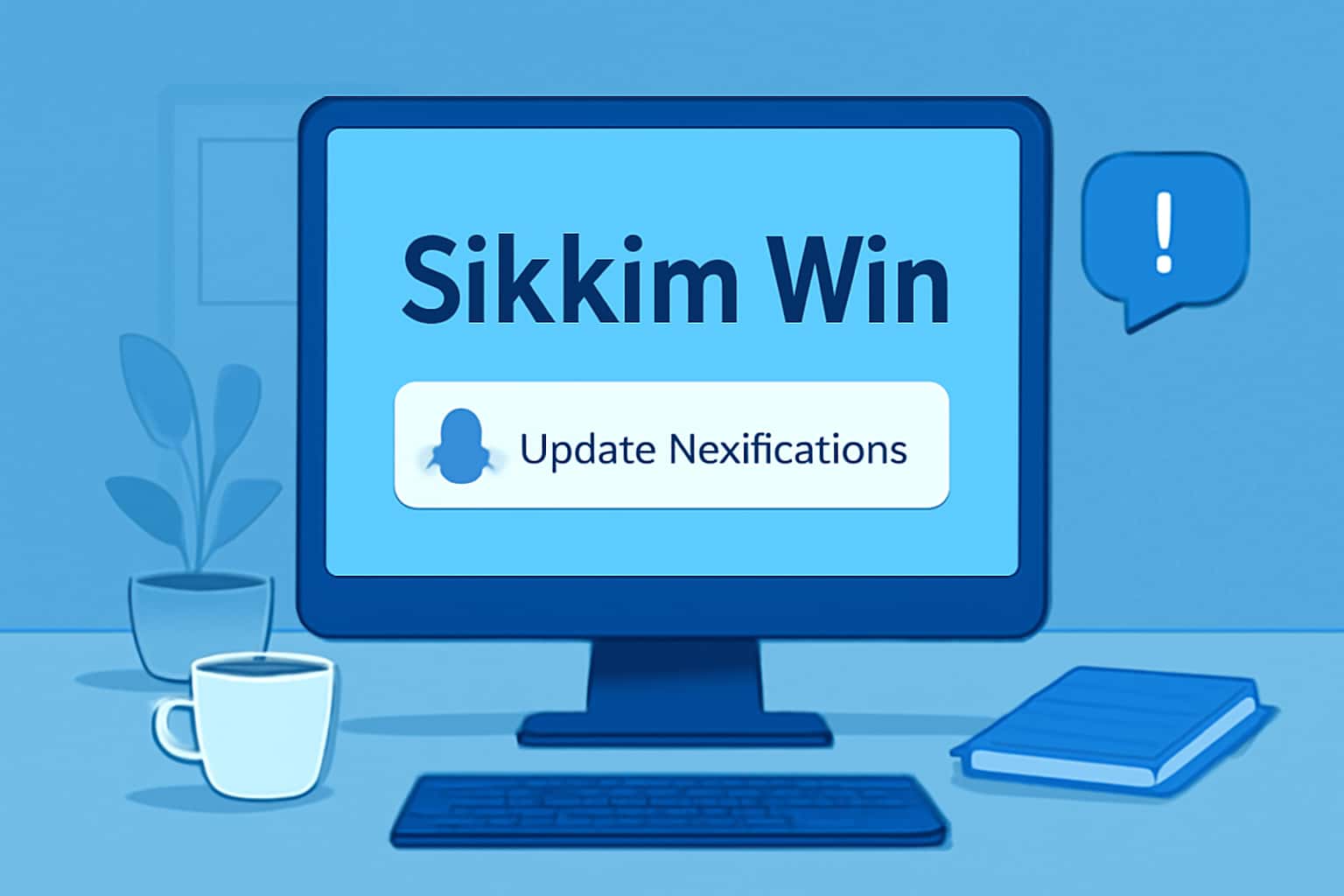 An informational scene related to Sikkim Win Update Notifications.