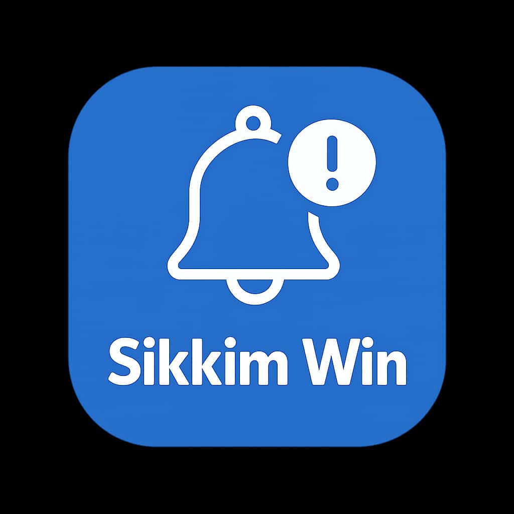 A badge concept for Sikkim Win Update Notifications.